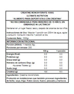 Ultimate Nutrition Creatina 1000 gr