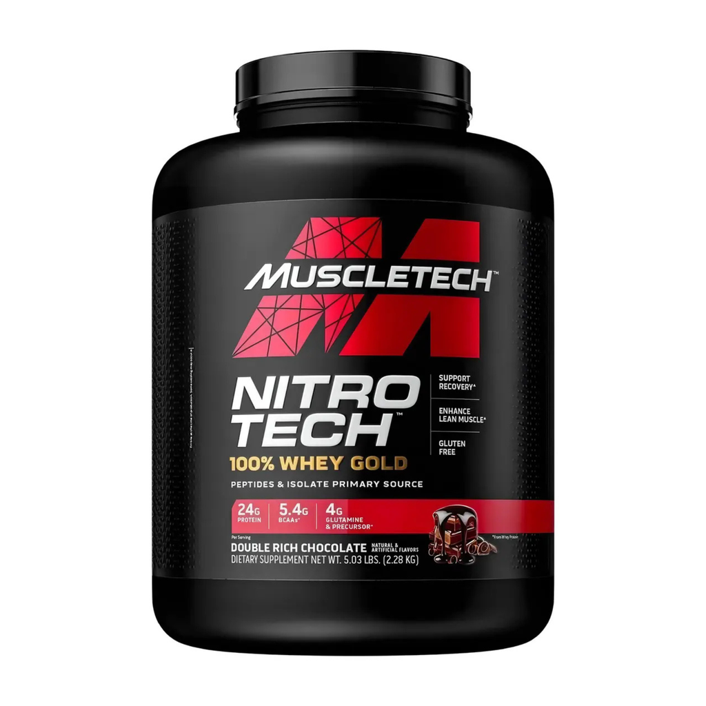 Muscletech NitroTech 100% WHEY GOLD - 5 lbs Double Rich chocolate