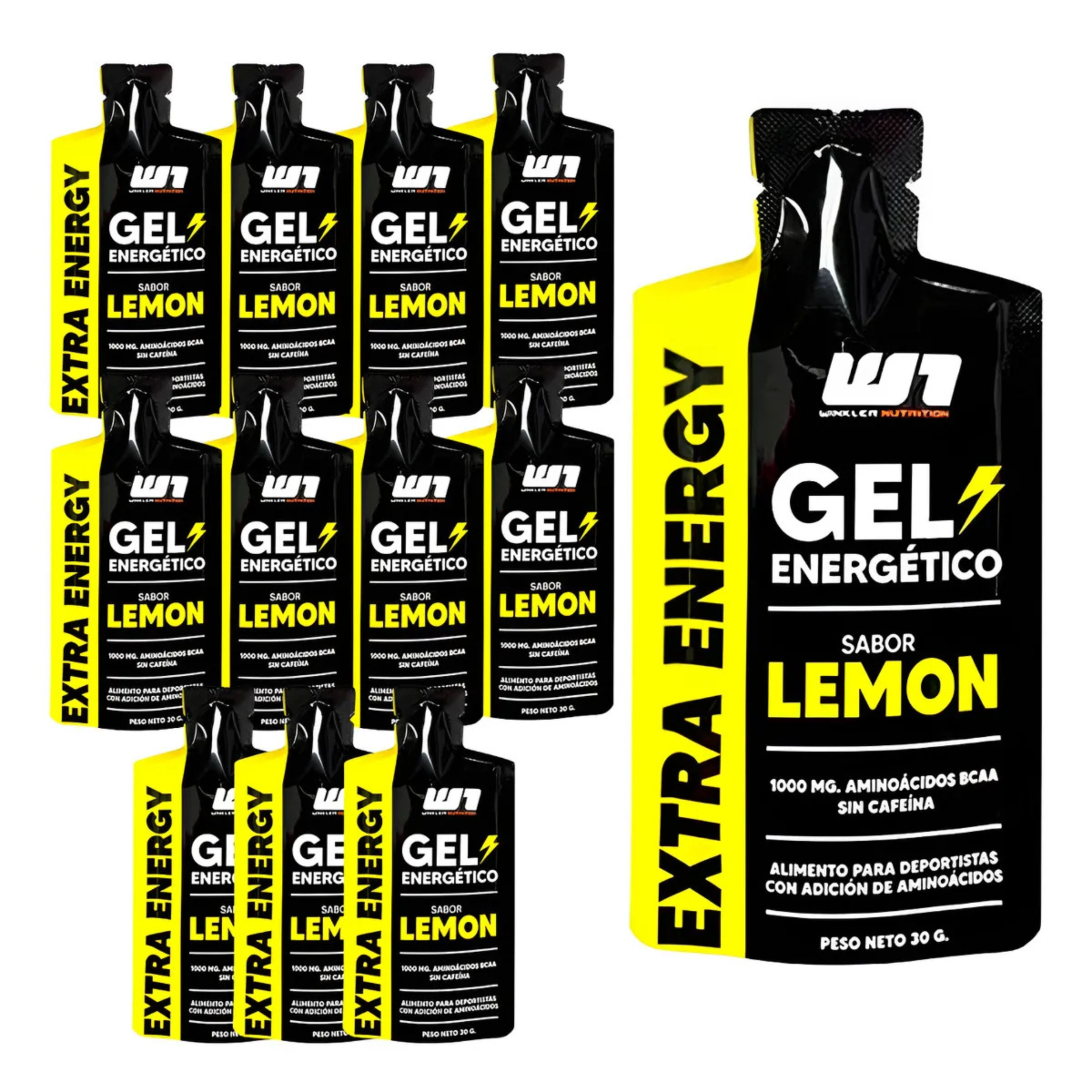 Pack de 12 Gel Energético Boost + BCAAs 30 grs