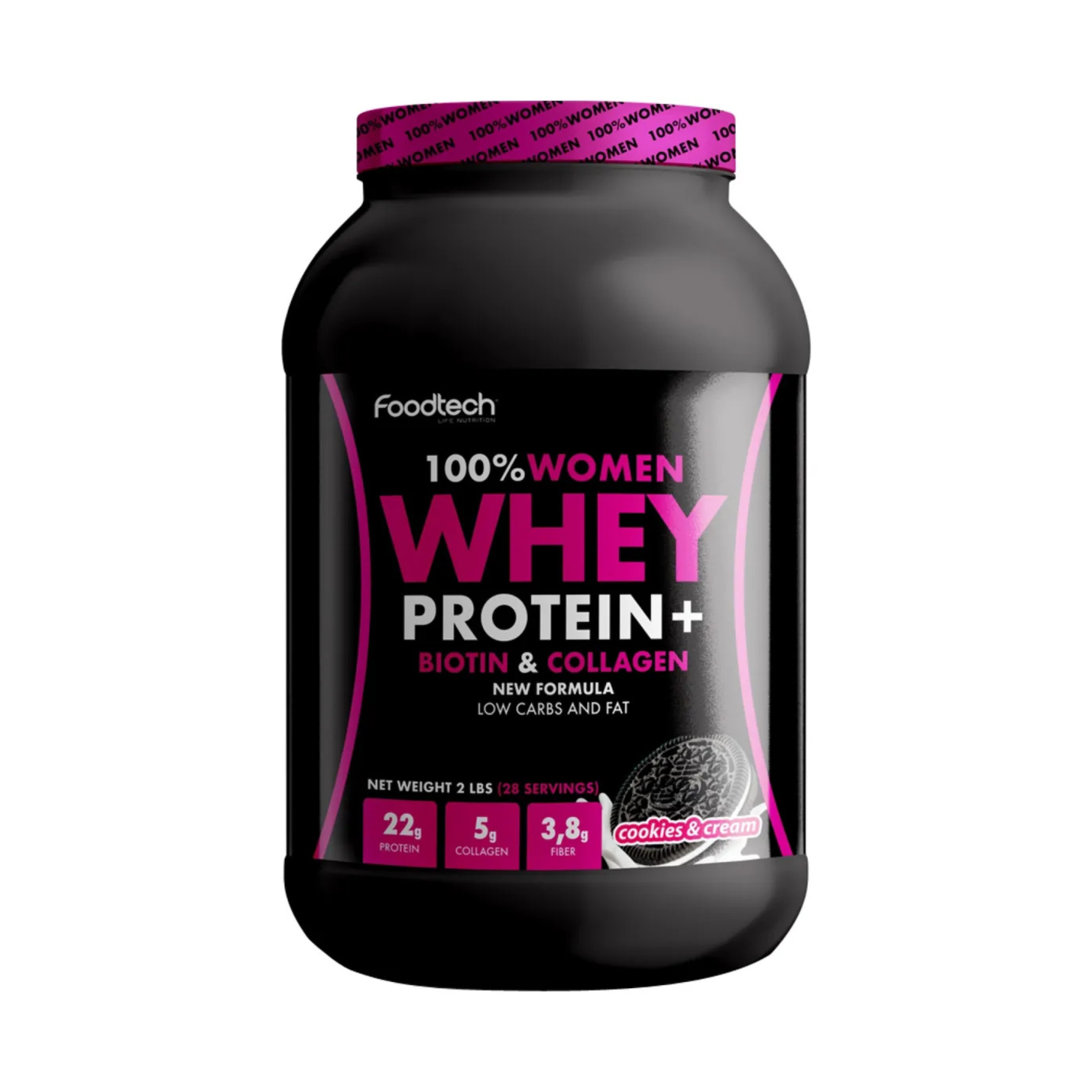 100% Women Whey 2lbs- Cookies And Cream Foodtech