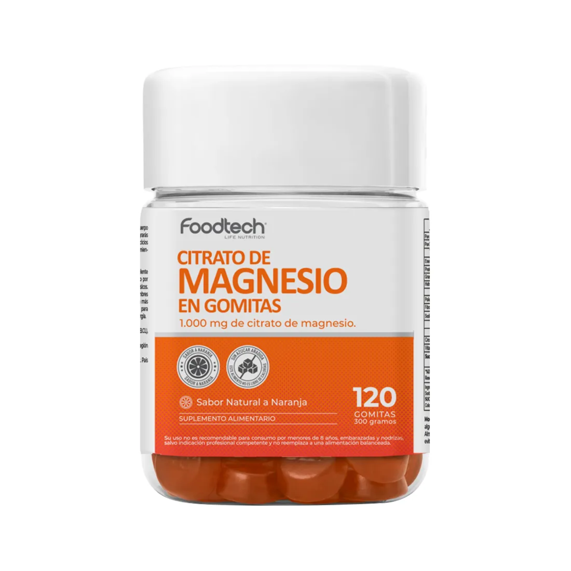 Citrato de Magnesio en Gomitas 120 Unidades