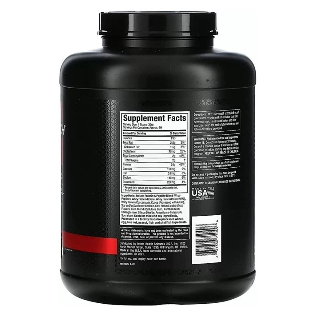 Muscletech NitroTech 100% WHEY GOLD - 5 lbs Double Rich chocolate