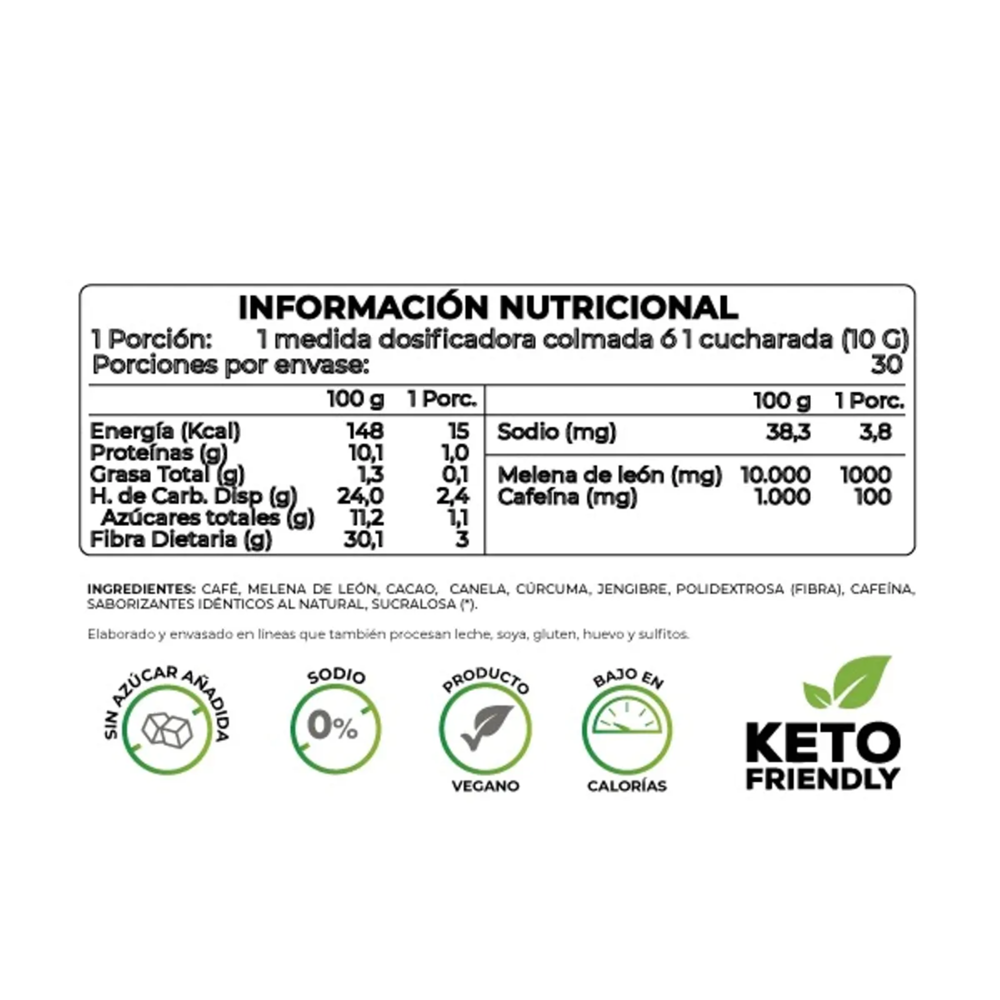 Coffit Mushroom - Melena de León 300 grs