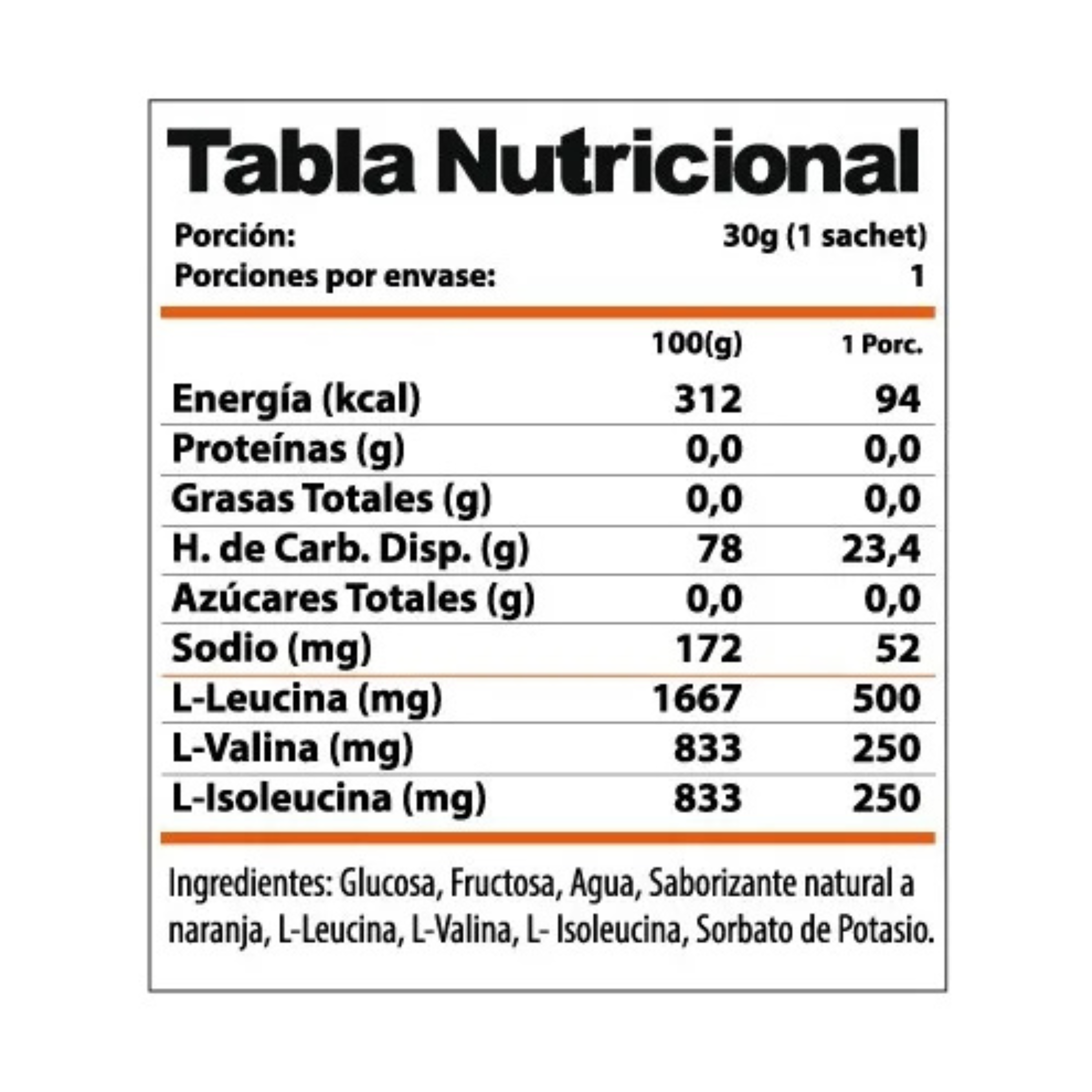 Gel Energético Boost + BCAAs 30 grs
