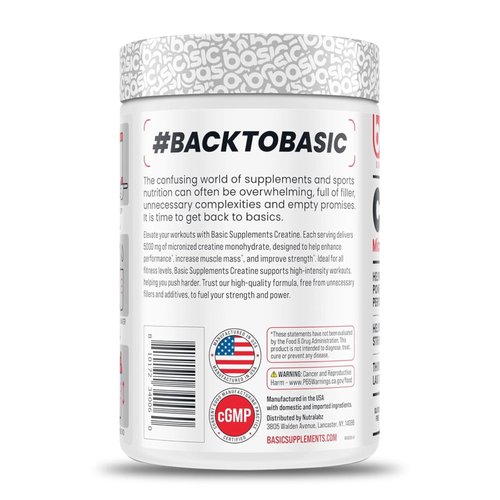 Basic Creatina 1 kg Sin Sabor