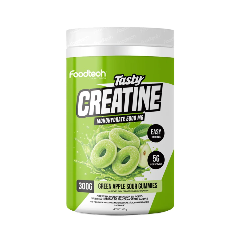 Creatina Monohidratada 300g Sabor Green Apple Sour Gummies