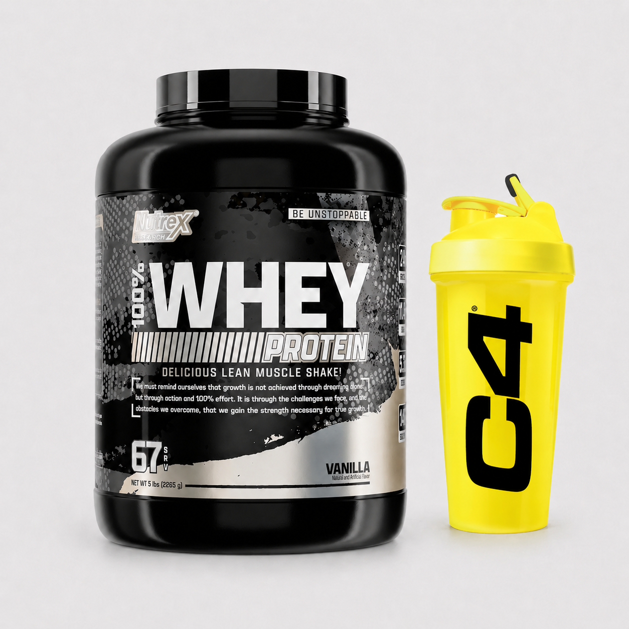 Promo 2 - 100% Whey Protein 5 lbs de Nutrex + Shaker