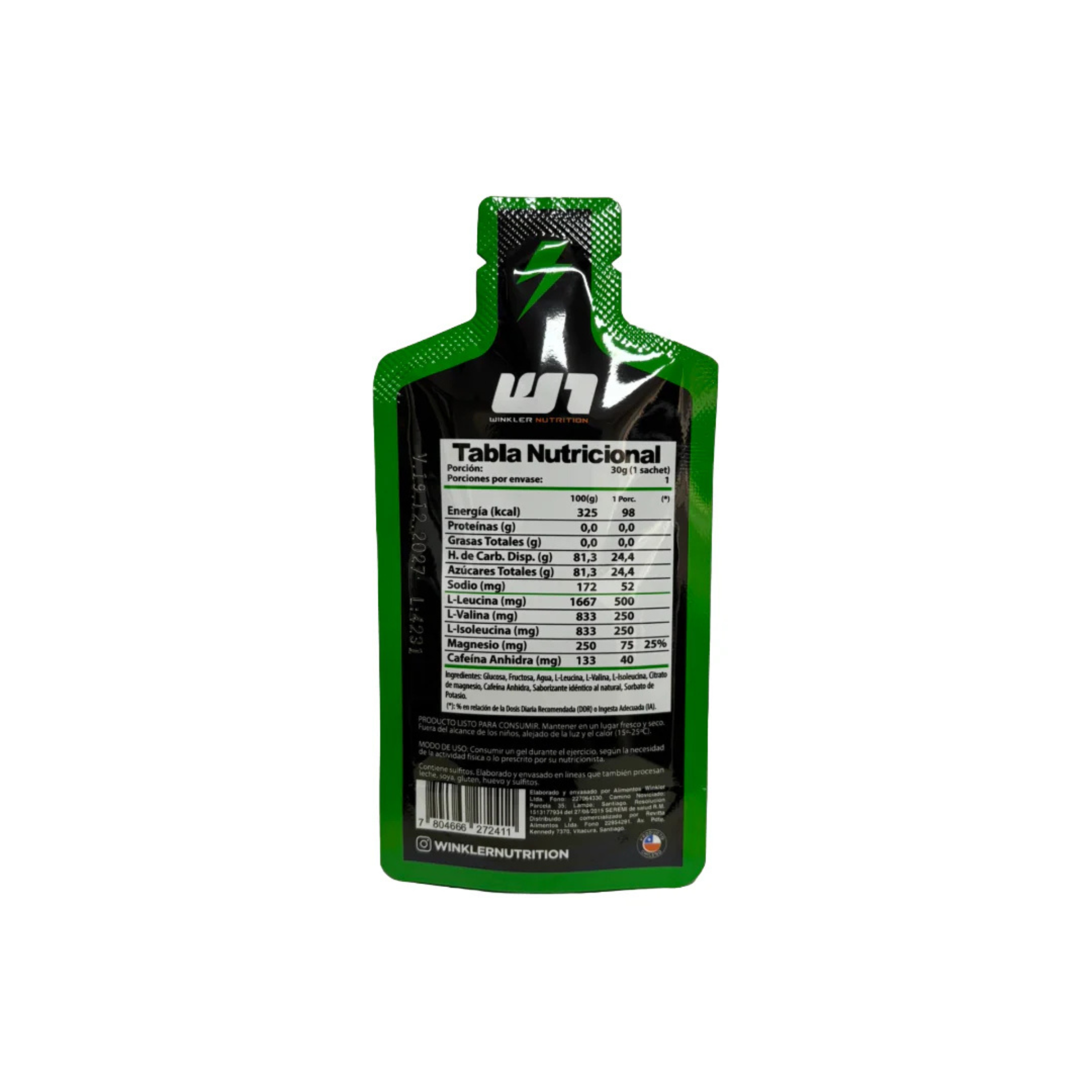 Pack de 12 Gel Voltage Cafeína + BCAAs 30 grs