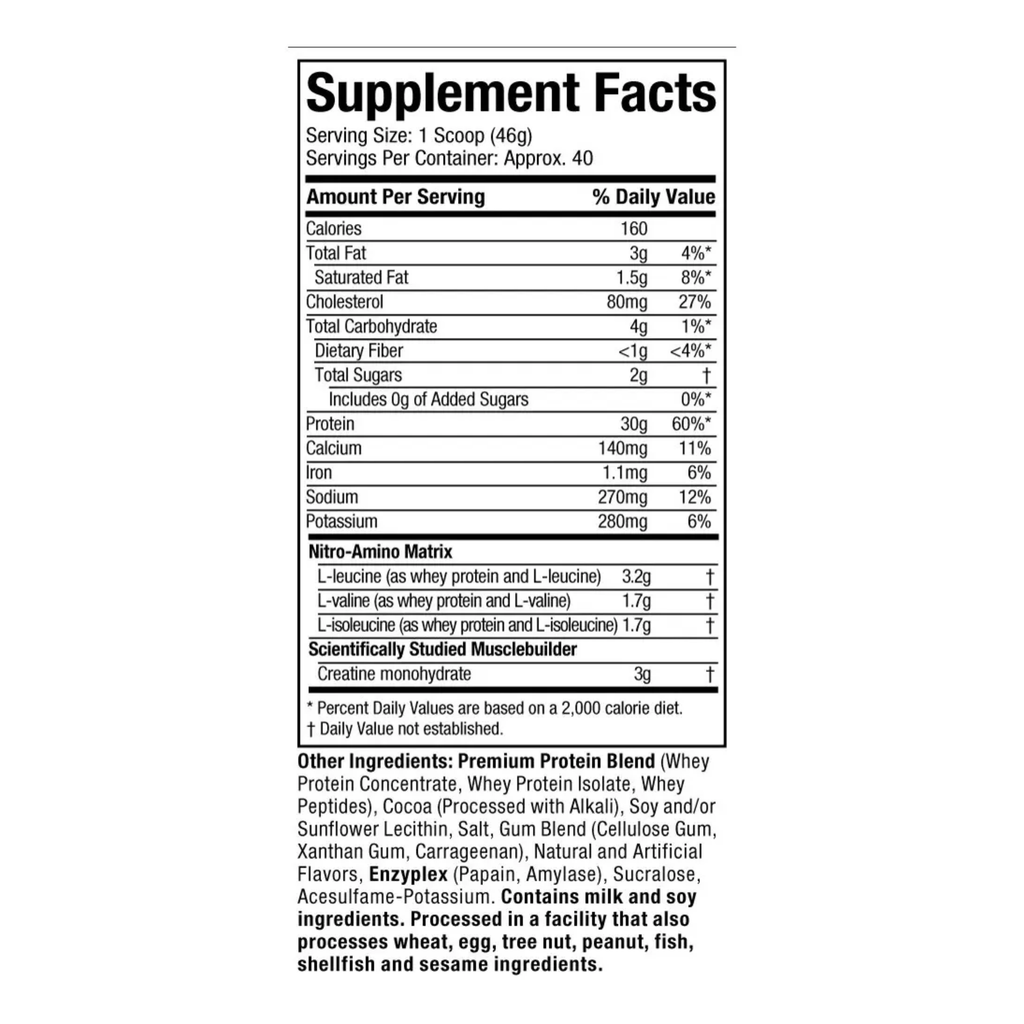 MUSCLETECH PROTEINA NITRO TECH 4 LB COOKIES AND CREAM