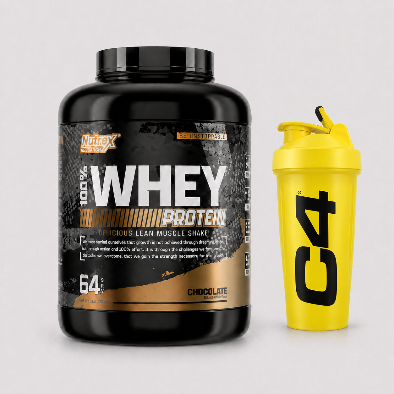 Promo 2 - 100% Whey Protein 5 lbs de Nutrex + Shaker