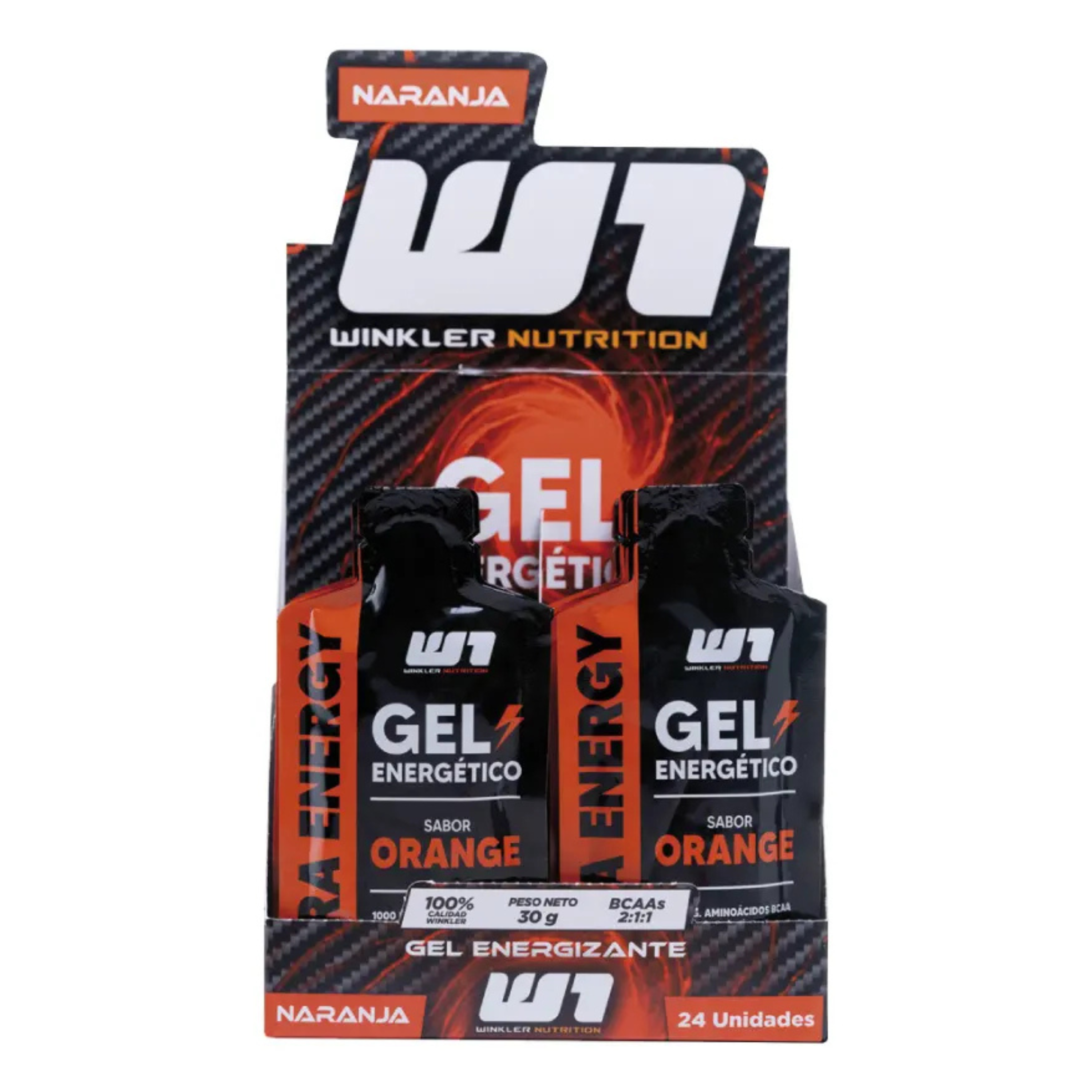 Pack 24 Gel Energético Boost + BCAAs 30 grs