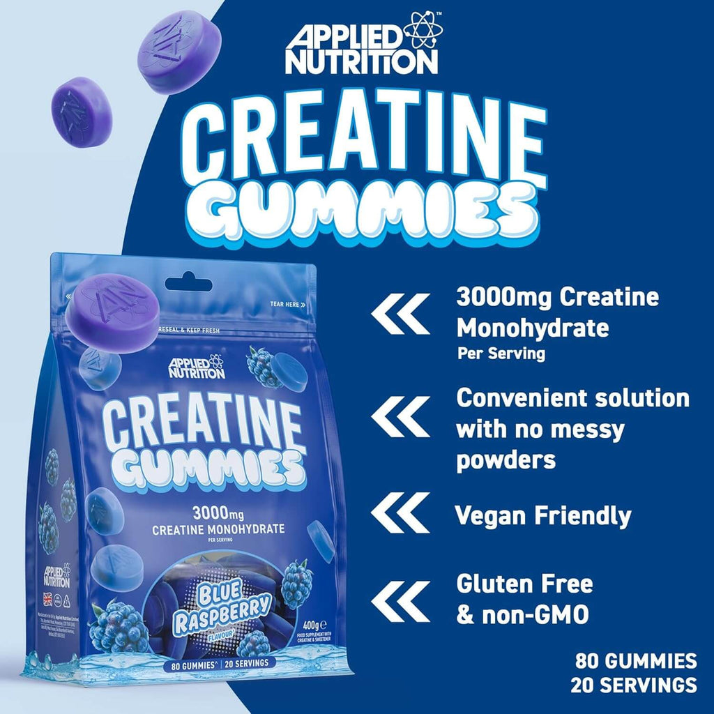 Creatina Monohydrate GUMMIES Blue Raspberry