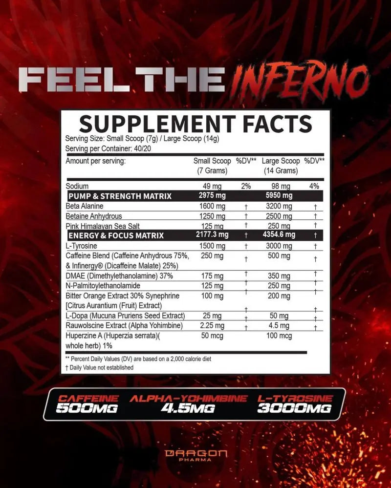VENOM INFERNO Extreme Pre Workout Sandileta Shot