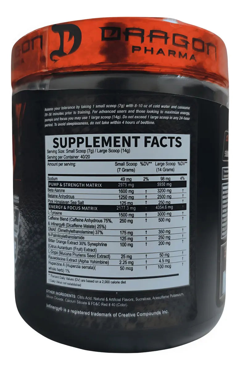 VENOM INFERNO Extreme Pre Workout Sandileta Shot